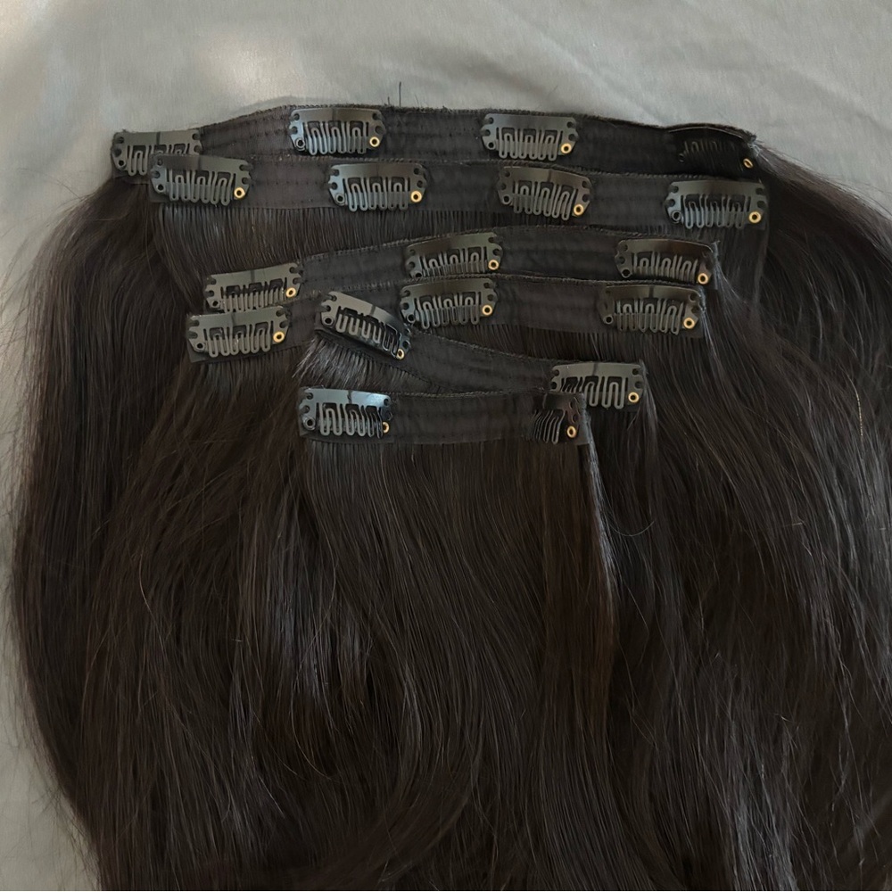 Luxy Off Black hair extensions 16inch, 160 grams.